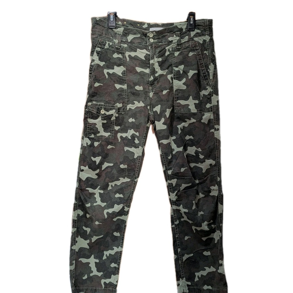 Anthropologie‎ 'The Wanderer' Green Camo Cargo Pants Relaxed Fit Size 31